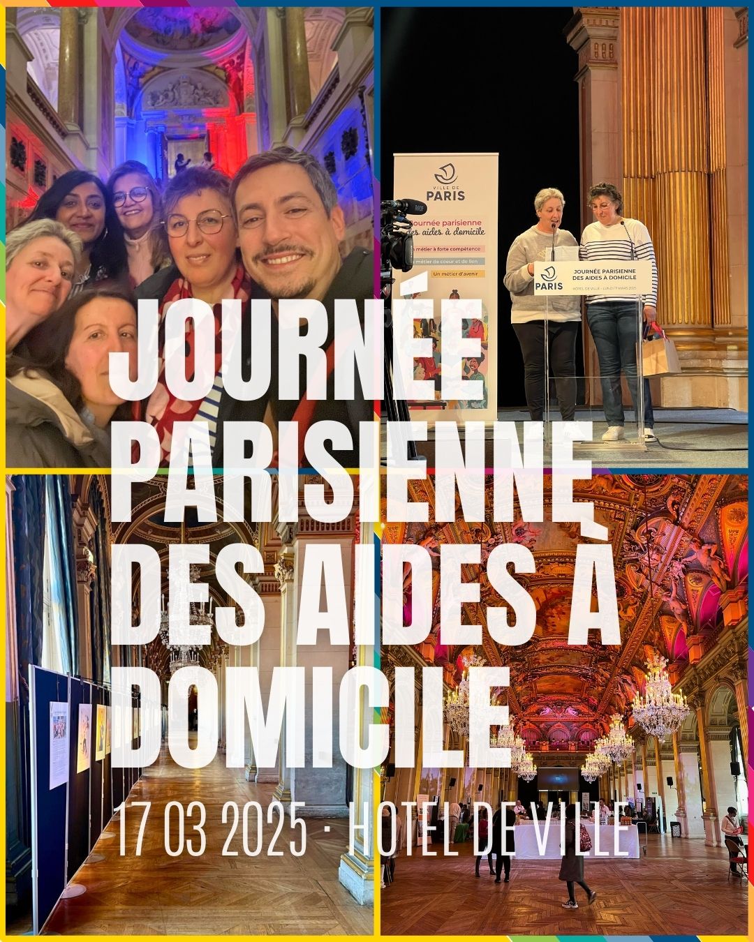 🌟 Un grand merci aux aides à domicile ! 🌟
Aujourd’hui , nous avons célébré la Journée parisienne des aides à domicile dans les grands salons de l’Hôtel de Ville de Paris. Une belle occasion de rendre hommage à ces professionnels qui, 365 jours par an, permettent à des milliers de personnes âgées ou en situation de handicap de vivre dignement chez elles.
🙏 Un immense merci à toutes les aides à domicile de la Fondation Maison des Champs pour leur engagement, leur patience et leur bienveillance au quotidien. Vous êtes le lien, le soutien et parfois la seule présence dont tant de bénéficiaires ont besoin.
🎉 Bravo à Kahina Kemmache, auxiliaire de vie à la Fondation depuis plus de 20 ans, qui a remporté le Prix spécial du jury au concours culinaire avec sa chorba frik et ses bricks ! Plus qu’un plat, elle a partagé une histoire de solidarité et de réconfort, rappelant combien chaque geste compte dans ce métier du soin et du lien.
📸 Swipe pour revivre cette journée en images !
#aidesàdomicile #métieressentiel #solidarité #JournéeParisienneDesAidesÀDomicile #paris #fondationmaisondeschamps