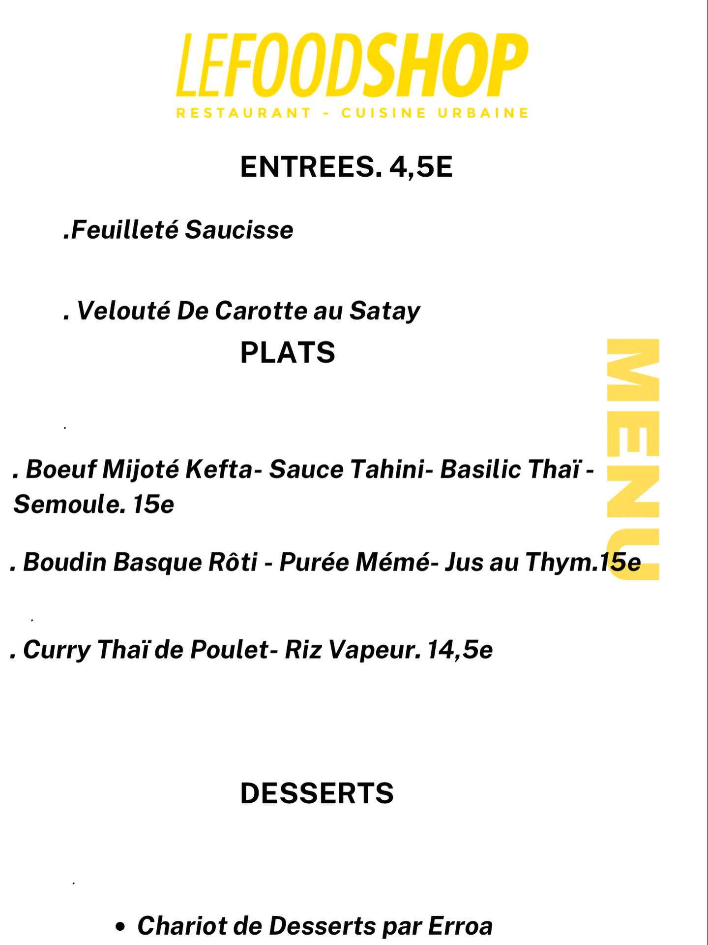 Le Food Shop Restuarant Anglet - Mardi ☎️🙌